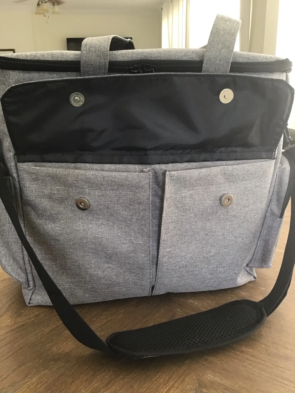 Modoker Dog/Cat Travel Bag, a grey weekend pet travel organizer tote.